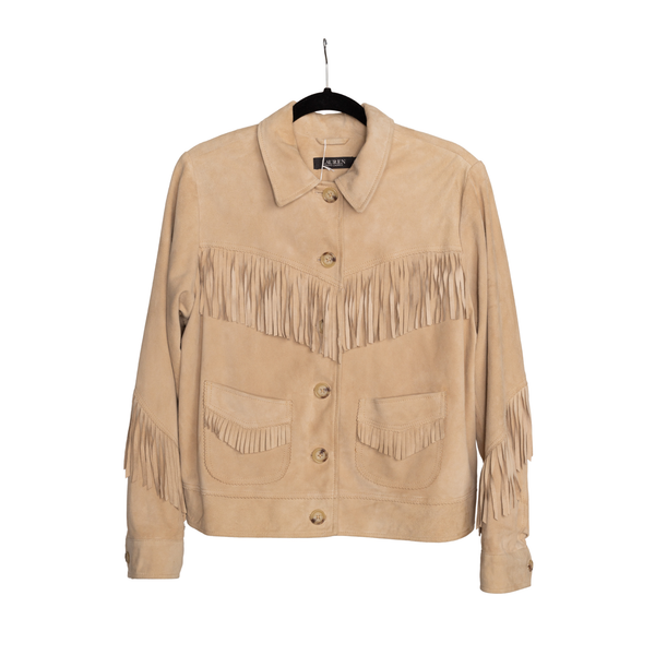 Ralph Lauren Suede Fringe Western Jacket