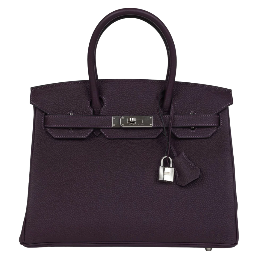 Hermès Birkin 30 Raisin Togo Palladium Hardware