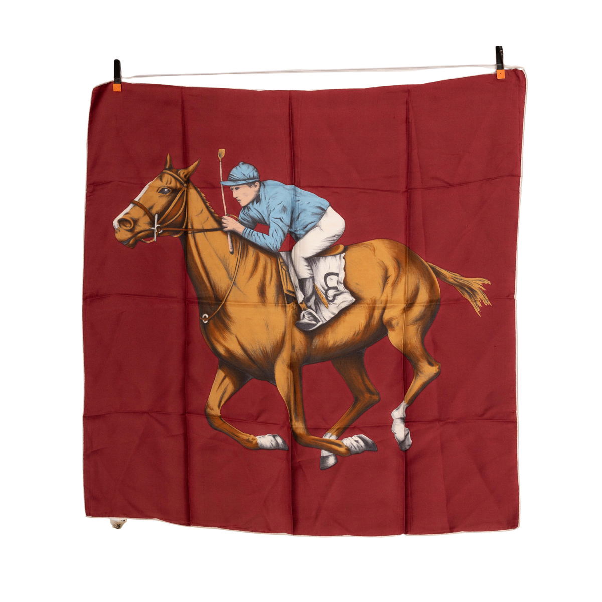 Vintage Baccarat Jockey Silk Scarf