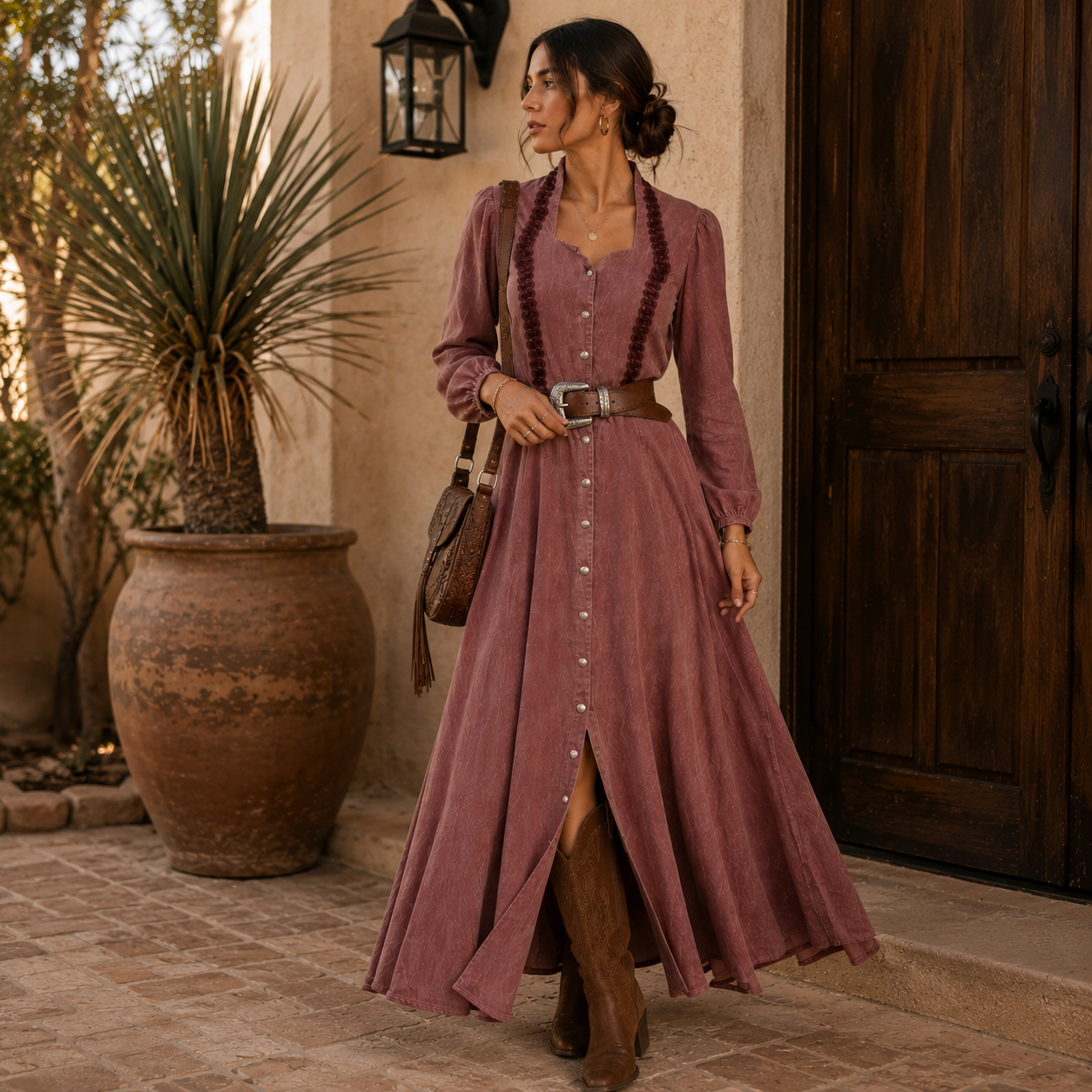 Vintage Prairie Maxi Dress