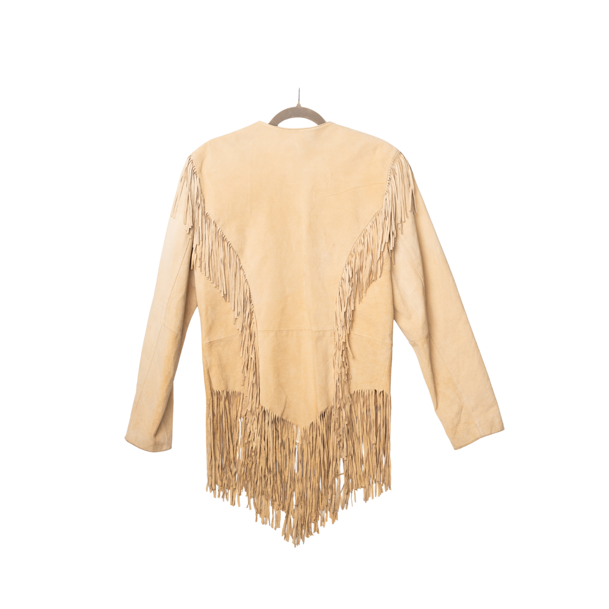 Vintage Cripple Creek Blonde Suede Fringe Jacket, additional view