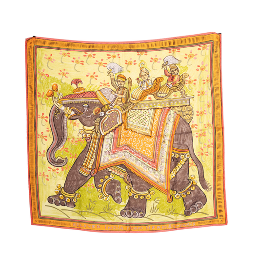 Hermès Beloved India Silk Scarf