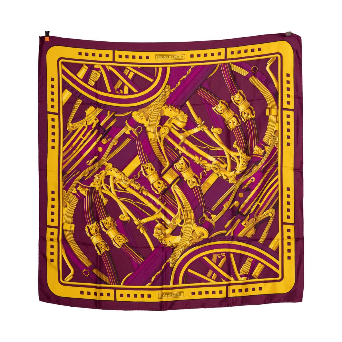 Vintage Hermès Rythmes Silk Scarf