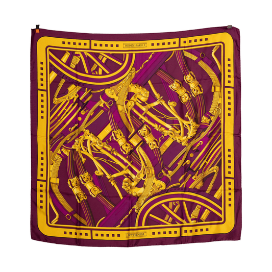 Vintage Hermès Rythmes Silk Scarf