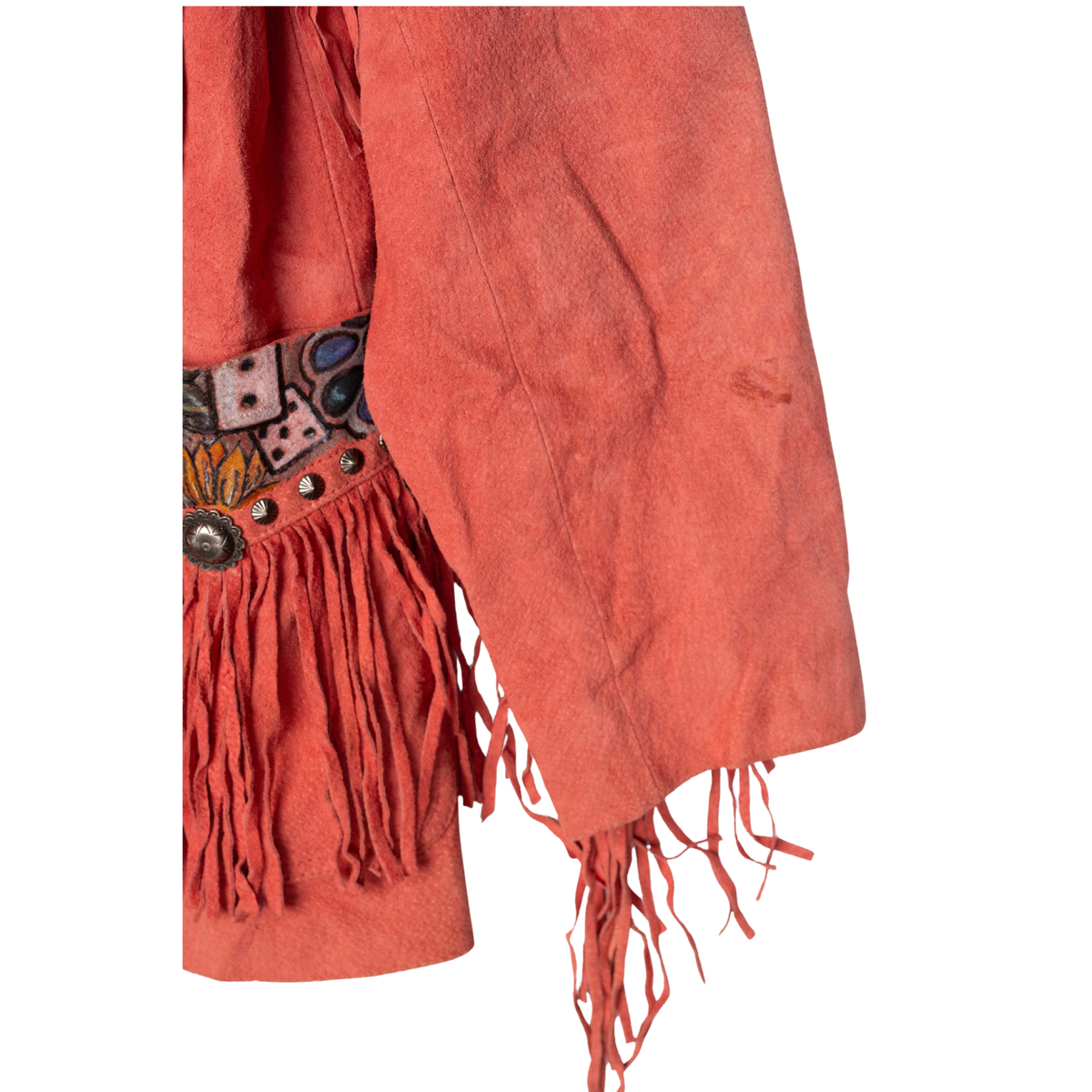 Custom Reworked Cripple Creek Suede Fringe Jacket, additional view