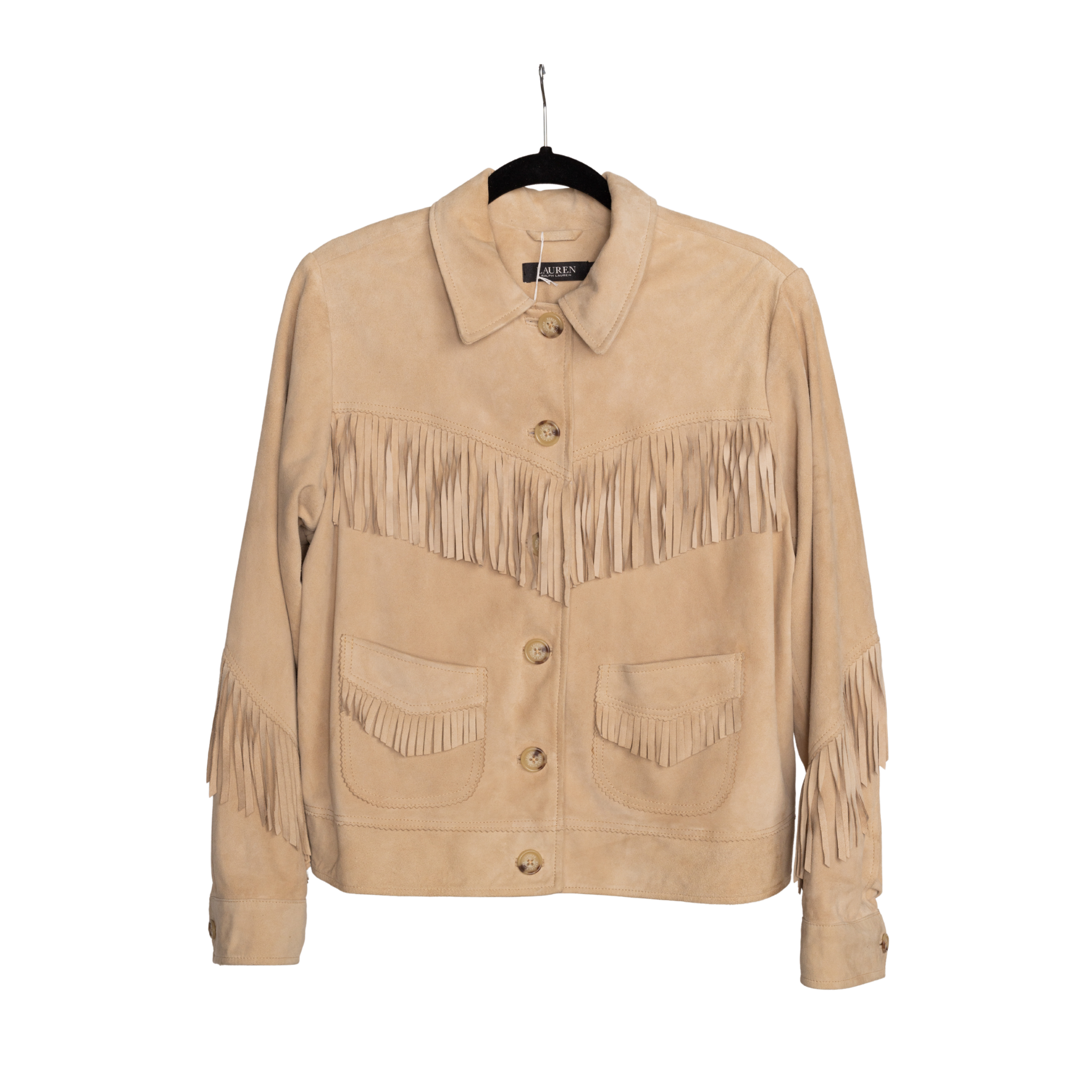 Ralph Lauren Suede Fringe Western Jacket