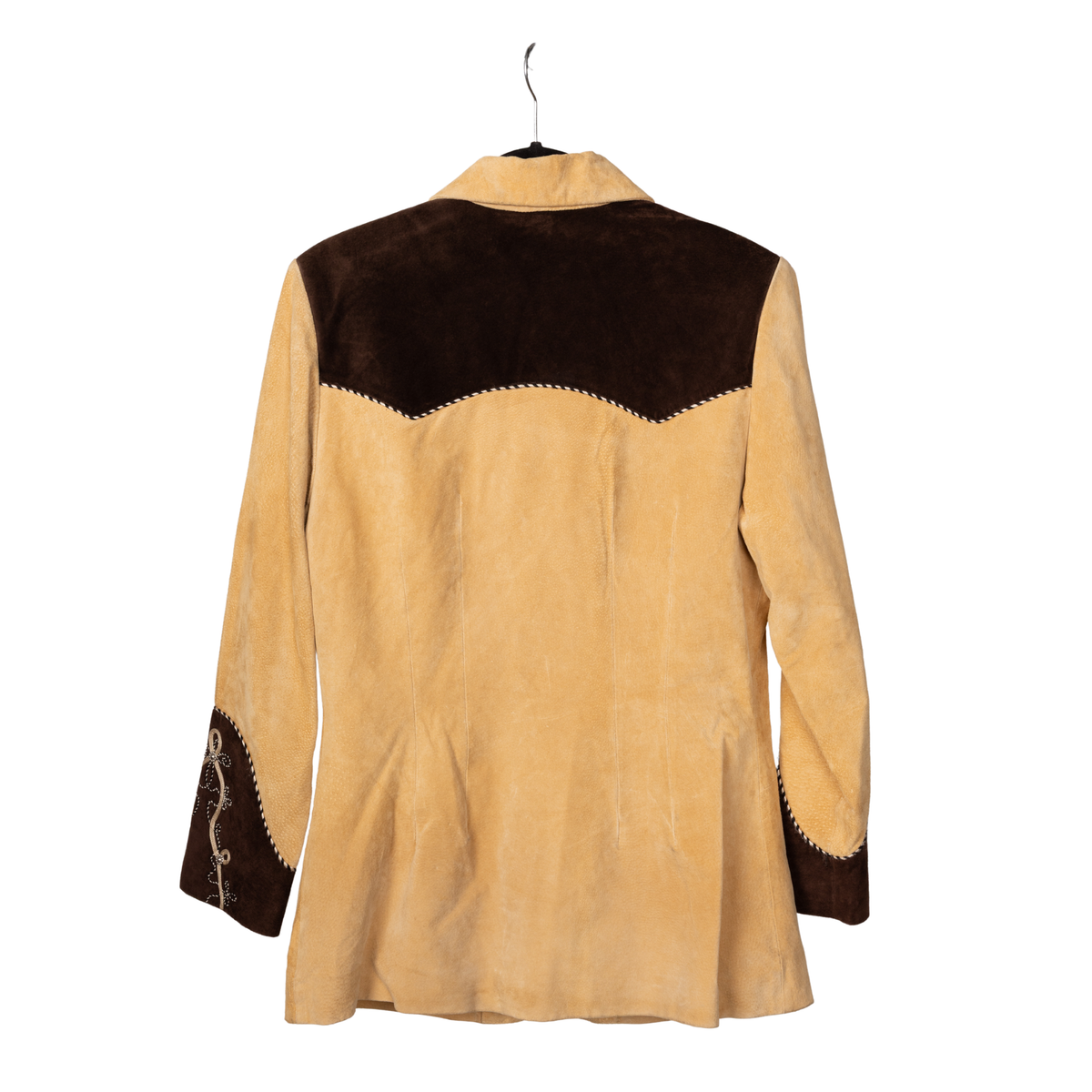 Vintage Scully Two-Tone Suede Western Blazer, back view