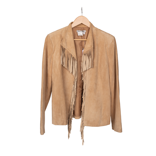Vintage Nancy Bolen City Suede Fringe Jacket