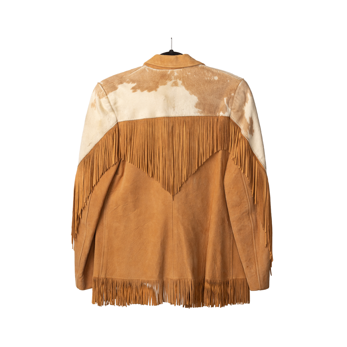 Vintage Cowhide & Suede Fringe Western Jacket
